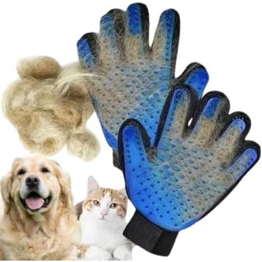 Imagem de Luva Magica Massageadora Tira Pelos Cães E Gatos Silicone (STO41)