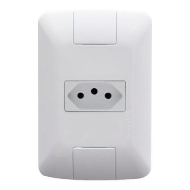 Imagem de Tomada Aria Tramontina 2P+R 20A Com Placa Branco