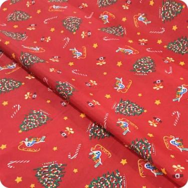 Imagem de 10 Metros Tecido Estampado Natal Toalha de Mesa Enfeite Leve - Sassari