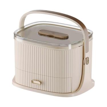 Imagem de ChuYiElegance Organizador de medicamentos, caixa de primeiros socorros com alça, recipiente vazio para armazenamento de medicamentos para viagens, carro, atividades, CafÉ