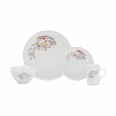 Imagem de Serviço de 24 Peças com Bowl e Caneca em Porcelana, Decoração Eterna, Porcelana Schmidt