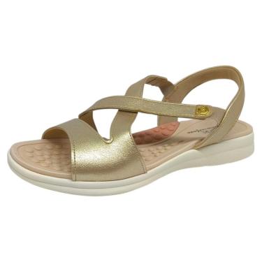 Imagem de Sandália Feminino Rasteiro Flatform Massageadora Moda Modare