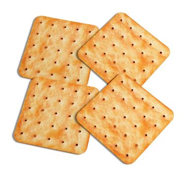 Imagem de Porta copos Divertido - Biscoito Cream Cracker c/ 4pç