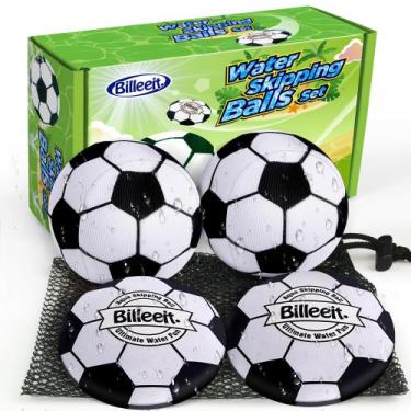 Imagem de Tema de futebol Water Skipping Balls Billeeit para jogar sinuca