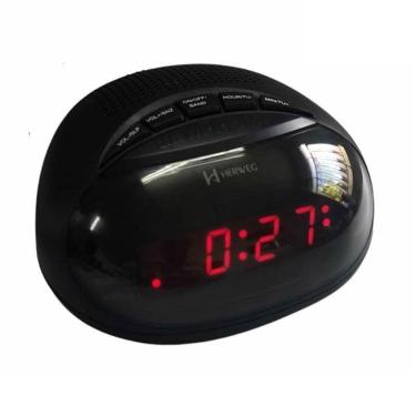 Imagem de Radio relogio despertador herweg alarme am/fm musica bivolt