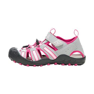 Imagem de Kamik Girls Crab Sandal, Grey/Pink, 5 Big Kid
