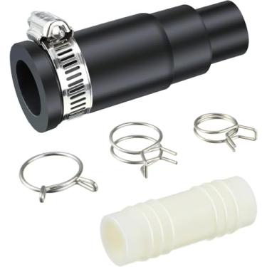 Imagem de DWC-00 Adaptador de mangueira de drenagem de lava-louças compatível com trituradores de lixo Insinkerator, conector de mangueira de lava-louças com conector de entrada, braçadeira de mangueira e