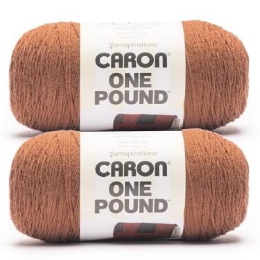 Imagem de Caron Fio Sienna de uma libra - pacote com 2 de 453,6 g - 100% acrílico - #4 penteado (médio) - 800 metros - tricô/crochê