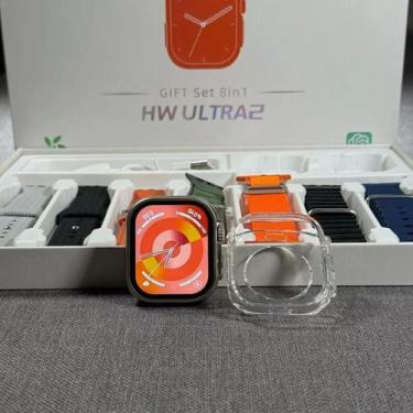Imagem de Relógio Hw Ultra 2 AMOLED NFC 7 Pulseiras com Design Moderno - HPS Sto