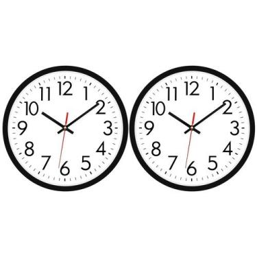 Imagem de Relógio de parede Lumuasky Black 30 cm Silent Non Ticking, pacote com 