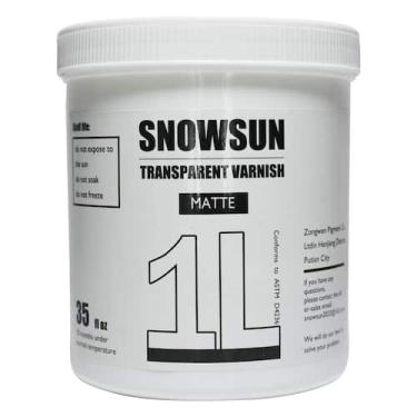 Imagem de Verniz fosco SNOWSUN 1L para pintura acrílica, não amarelado