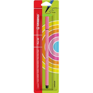 Imagem de Caneta Hidrográfica 1.0 mm Stabilo Pen 68, 120.2308, Rosa Claro, Blister com 1 unidade