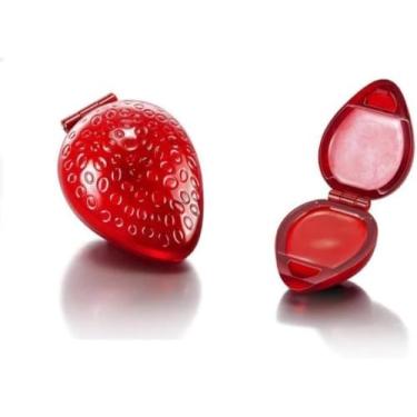 Imagem de Kit Brilho Labial Moranguinho 2 em 1 - Embalagem Fofa, Cheirinho de Morango (Kit 2, 3 ou 5 uni) (5 Unidades)