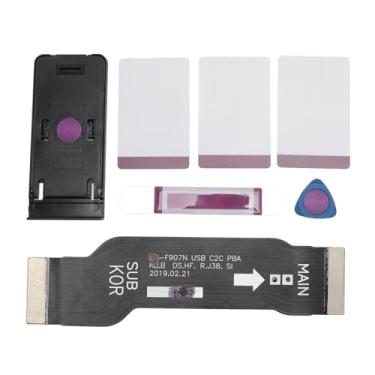 Imagem de Pilipane Conector da placa principal da placa-mãe, módulo de cabo flexível, peça de reparo de substituição com ferramentas compatíveis com Z Fold F900 FPC, material inclui kit de reparo