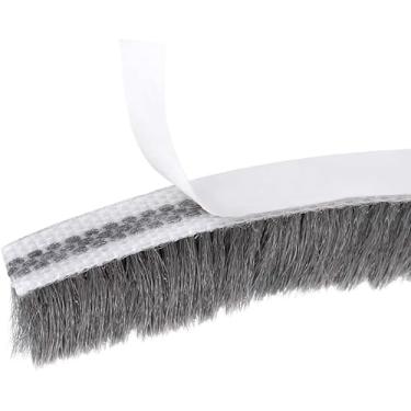 Imagem de Escova para remoção de intempéries, tira de vedação de ranhura para cartão, faixa de tempo, escova de varredura de porta para janela de porta 7 mm x 8 mm x 10 m