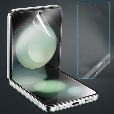 Imagem de 3 peças de protetor de tela transparente para Samsung Galaxy Z Flip 5 5G proteção interna de tela filmes de hidrogel não temperado Galss (película de tela interna)
