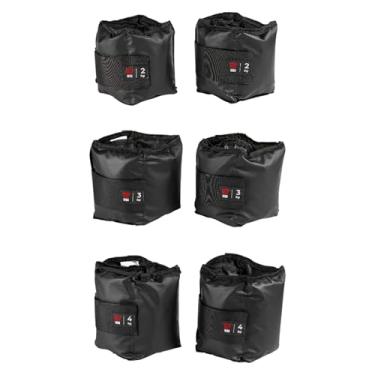 Imagem de Kit Par Caneleiras Peso 2kg + 3kg + 4kg Tornozeleira de Peso Treine em Casa Academia Pilates Fisioterapia Treino Funcional Crossfit