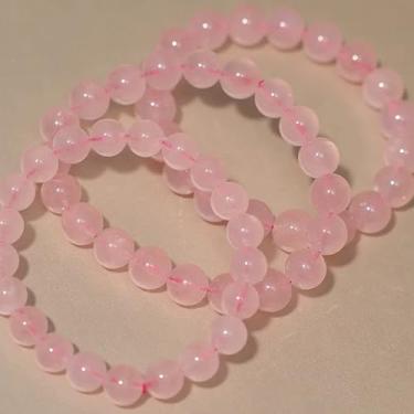 Imagem de Pulseiras de cristal natural para mulheres e homens – Pulseira elástica com contas semipreciosas de 8 mm, pulseira de energia de ioga com pedra curativa, presente de joia de chakra para mulheres e