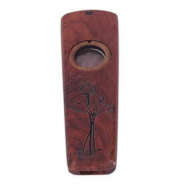 Imagem de RiToEasysports EasytoUse Madeira Kazoo Flauta Tocar Guitarra Ukulele Gaita de Acompanhamento para Iniciantes (Jacarandá)