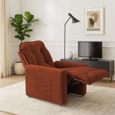 Imagem de Poltrona Cadeira Vitória Papai e Mamãe Com Encosto Macio Para Sala De 