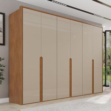 Imagem de Guarda-roupa Casal 6 Portas 6 Gavetas 100% Mdf Lizz - Casa D