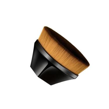 Imagem de Pó líquido para misturar creme líquido para presentes, ferramenta de maquiagem, base, pincel de maquiagem Beauty Kabuki Face Blush (preto)