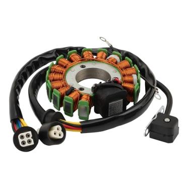 Imagem de WOOSTAR Substituição do estator magnético de 7 fios de bobina 16 para 1986-1991 YFM250 Moto-4 1986-1988 YFM225 Moto-4 OEM 59V-85510-20