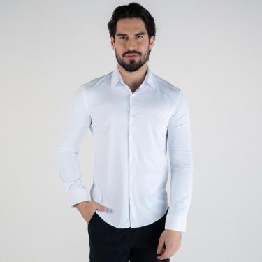 Imagem de Camisa Ellus Slim Tech Dry Branca-Masculino