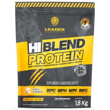 Imagem de Whey Protein Hi-Blend Protein 1,8kg Leader Nutrition - Sabores Diversos (1,8kg, SORVETE DE BAUNILHA)