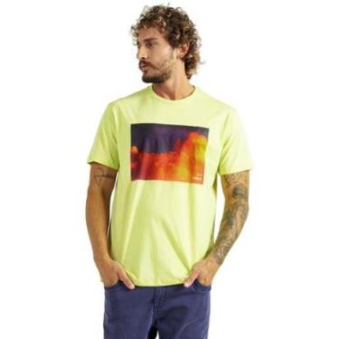 Imagem de Camiseta Colcci Masculina Regular Nuvens Sunnyyellow Amarelo Claro-Masculino