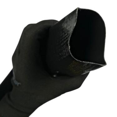 Imagem de 1 Metro de Mangueira Flat Preta Achatada 2 Polegadas Irrigação Borrach