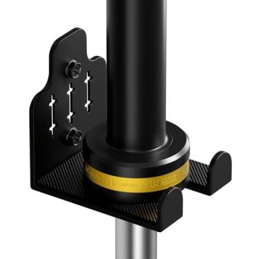 Imagem de JNIHEEP Suporte De Parede Para Barra, Olímpico Único, Barra Academia Garagem, Vertical Acessório Comercial Ou Doméstica Que Economiza Espaço, Suporta Barras Menores 33 Mm (Preto)