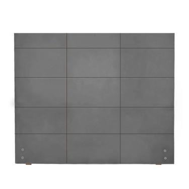 Imagem de Cabeceira Larissa Para Colchão 1,28m Viúva Solteirão Suede Grafite - Aurora Line