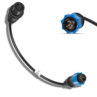 Imagem de Cabo adaptador DSC 1852077 - MKR-DSC-10 Cabo adaptador Chirp de espectro duplo para localizadores de peixes Lowrance de 7 pinos, para motor Minn Kota, transdutor de chilrear de espectro duplo