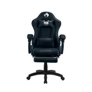 Imagem de Cadeira Gamer Fox Racer Zerda, Até 120 KG, Apoio De Pé, Ajuste de Altura, Preto