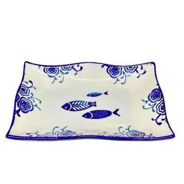 Imagem de Jogo Petisqueiras Bandeja Peixe 6pçs Bowl Travessas Oceano