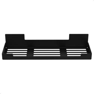 Imagem de Porta Shampoo Adesivo Sem Furar Parede Preto ELG