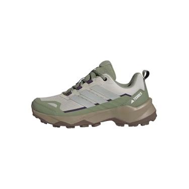 Imagem de adidas Tênis de caminhada feminino Terrex Skychaser Ax5, Wonder Alumina/Cinza/Verde Tenda, 34