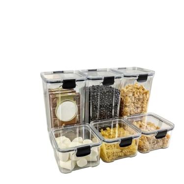 Imagem de Crie Seu Kit de Potes Hermético para Mantimentos e Organizador de Cozinha Dispensa Armário(KIT 32-6 Potes)