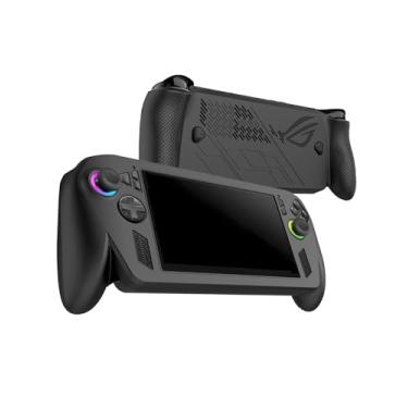 Imagem de FJIASTB Capa para ASUS ROG Xbox Ally/Ally X, capa protetora de silicone macio para crianças, à prova de choque (preto)