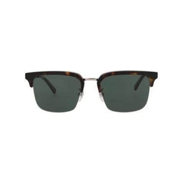 Imagem de Gucci Óculos de sol quadrados/retangulares masculinos, Havana Silver Green-gg1226s-30013483-003, NS