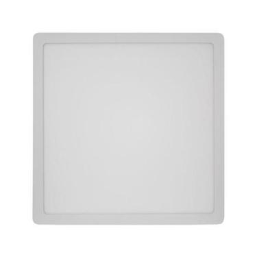 Imagem de Painel led blumenau branco sobrepor 24w 6500k quadrado bivolt luz bran
