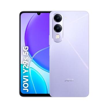 Imagem de Smartphone JOVI Y29s 5G, 256GB, 8+8GB RAM Turbo, Dimensity 6300 2.4GHz, câmera dupla 50MP, tela 6,7" 90Hz, bateria 6000mAh com carregamento 44W, IP64, Android 15, Violeta Cristal