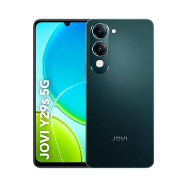 Imagem de Smartphone JOVI Y29s 5G, 256GB, 8+8GB RAM Turbo, Dimensity 6300 2.4GHz, câmera dupla 50MP, tela 6,7" 90Hz, bateria 6000mAh com carregamento 44W, IP64, Android 15, Preto Jade