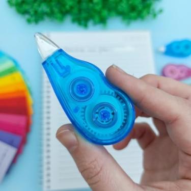 Imagem de Fita Corretiva Bastão Branquinho Papel Escrita Limpa Folha Corretivo Apagar Erros Trabalhos