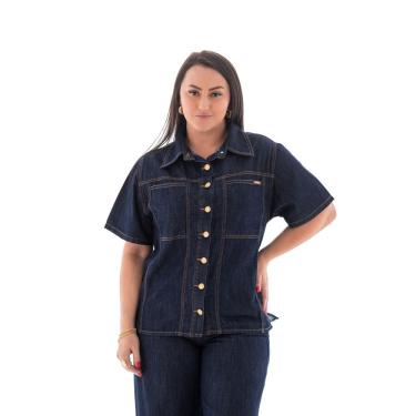 Imagem de Camisa Jeans Feminina Arauto Leve