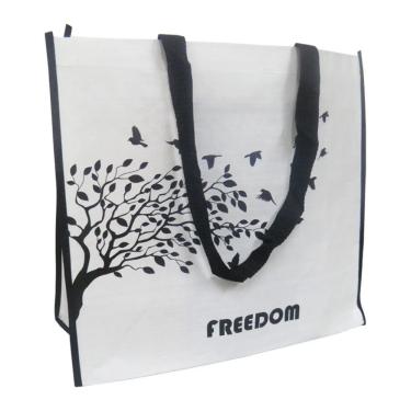 Imagem de Bolsa Ecologica Ecobag Kit 20 Uni Sacola De Ombro Reutilizavel Dobravel Compras Retornavel Mercado