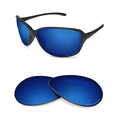 Imagem de BLAZERBUCK Peça de reposição para lentes e almofadas de nariz para óculos de sol Oakley Cohort OO9301, Azul meia-noite polarizado, Fit Cohort OO9301 62mm
