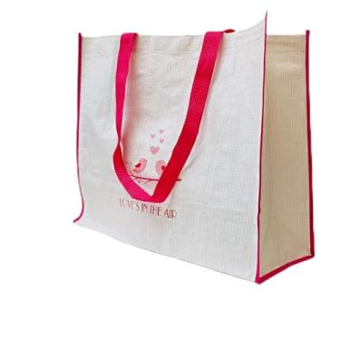 Imagem de Bolsa Ecobag Ecologica Reutilizavel Sacola de Ombro Dobravel Retornavel Compras Mercado Kit 3 Uni