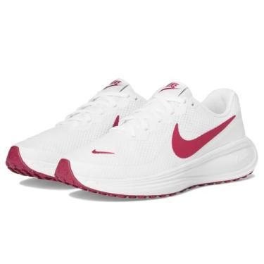 Imagem de Nike Tênis de corrida feminino Revolution 8 Road, Branco/Sweet Beet/Platinum Tint, 9 X-Wide